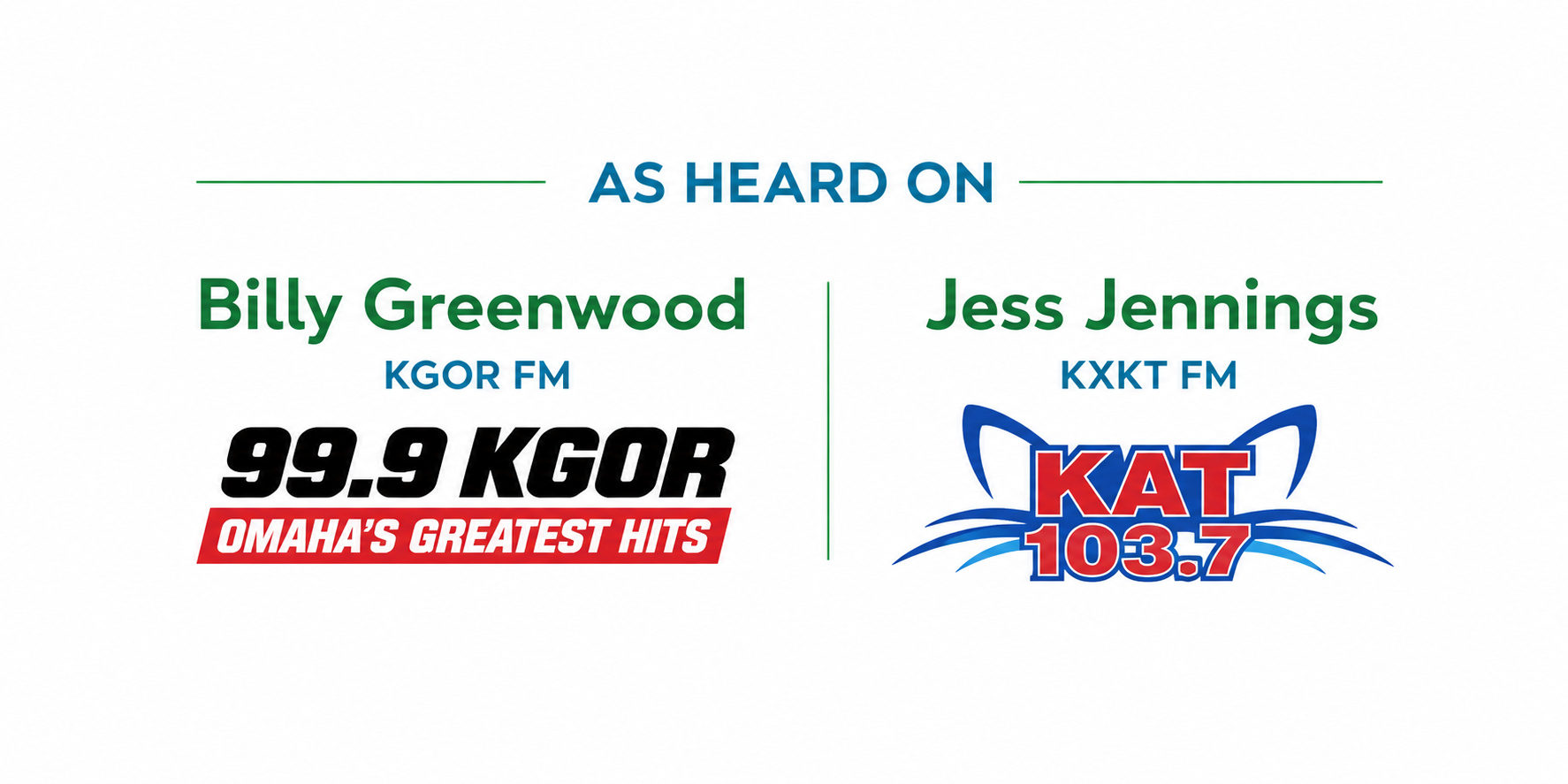 As Heard On Two Radio Stations